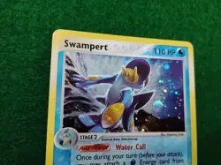 SWAMPERT EX RUBY& SAPPHIRE HOLO RARE STAGE #13/109 ENGLISH 2003 PoKeMoN - Image 2