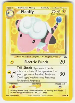 POKEMON FLAAFFY 28 NEO REVELATION MP - Image 1