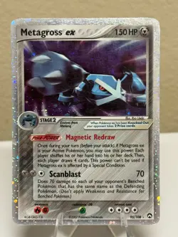 Metagross ex 95/108 Power Keepers Holo Illustration Rare Full Art Pokemon - Image 1
