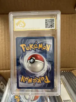 1st Edition Vintage Meowth 62/82 TEAM ROCKET 2000 CGA 8.5 VRy Mint POKEMON TCG - Image 2