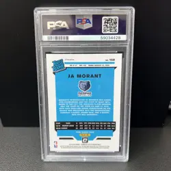 2019-2020 Donruss Optic JA Morant Blue Velocity RC PSA 10 GEM MINT - Image 2