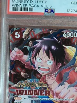 PSA 10 GEM MINT Monkey D. Luffy ST01-012 WINNER STAMP Vol 5 Event Pack Promo - Image 3