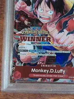 PSA 10 GEM MINT Monkey D. Luffy ST01-012 WINNER STAMP Vol 5 Event Pack Promo - Image 5