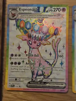 Prismatic Evolution Pokemon TCG Espeon EX SVP 176 and Umbreon EX SVP 175 Promo - Image 2