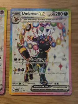 Prismatic Evolution Pokemon TCG Espeon EX SVP 176 and Umbreon EX SVP 175 Promo - Image 3