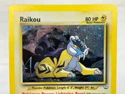 Raikou 13/64 Neo Revelation Holo Rare WOTC Pokemon Card - Lightly Played / MP - Image 3