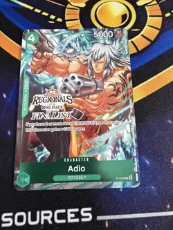 Adio P-078 | Offline Regional Finalist Card Set 2025 Vol 1 Promo NM One Piece - Image 1