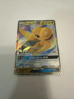Pokemon Card Dragonite GX Ultra Rare Dragon Majesty 37/70 - Image 1
