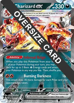 Charizard ex (054/091) (Jumbo Card) Miscellaneous Cards​ - Near Mint Holofoil Po - Image 1