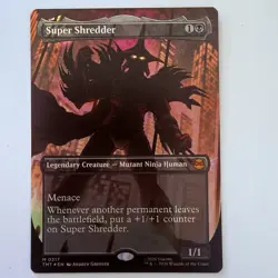 Magic The Gathering Mtg Super Shredder Foil Borderless TMNT Mythic Near Mint - Image 1