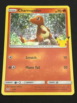 Charmander 009/025 Promo McDonald's 25th Anniversary Promos Pokemon Holo NM - Image 1