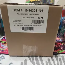 Pokemon TCG Ascended Heroes First Partner DELUXE PIN COLLECTION CASE Sealed 6 ct - Image 2