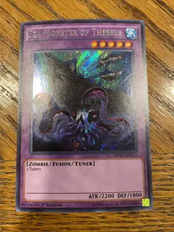 Yugioh Sea Monster Of Theseus Secret Rare MP17-EN231 1st Ed NM - Image 1
