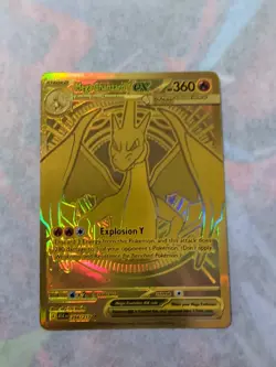 Pokemon TCG Gold Mega Charizard Y EX 294/217 Ascended Heroes Hyper Rare Mint - Image 1