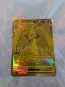 Pokemon TCG Gold Mega Charizard Y EX 294/217 Ascended Heroes Hyper Rare Mint - Image 2