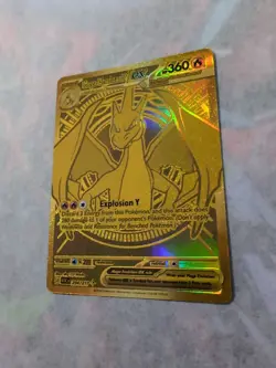 Pokemon TCG Gold Mega Charizard Y EX 294/217 Ascended Heroes Hyper Rare Mint - Image 4