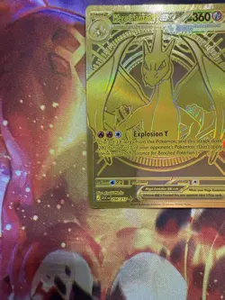 Mega Charizard Y EX 294/217 Gold Hyper Rare, Ascended Heroes, Pokemon TCG (NM) - Image 5