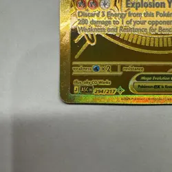 GOLD Mega Charizard Y EX 294/217 Ascended Heroes Mega Hyper Rare Pokemon TCG - Image 5