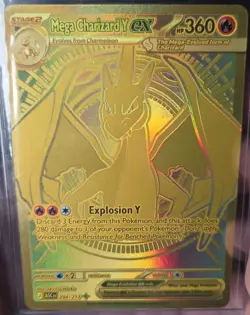 Mega Charizard Y EX 294/217 Gold Hyper Rare - Ascended Heroes Pokemon TCG NM - Image 1