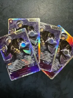ST10-010 Trafalgar Law X 4 Playset One Piece Card Game ccg SR - Image 1