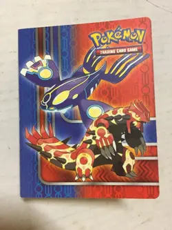 Pokemon Mega Kyogre/Groudon 1-pocket Collectors Binder For Card Game TCG CCG - Image 1