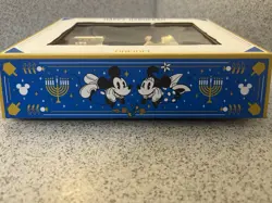 Happy Hanukkah Disney Dreidel Gift Set Gold Tone Judaica Boxed Holiday Decor - Image 3