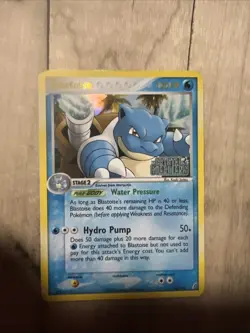 Blastoise 14/100 EX Crystal Guardians Reverse Holo Stamped Rare Pokemon Card HP - Image 1