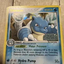 Blastoise 14/100 EX Crystal Guardians Reverse Holo Stamped Rare Pokemon Card HP - Image 4