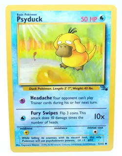 Psyduck 53/62 Common Unlimited Fossil Set 1999 - Pokemon Card TCG (NM) - Image 1