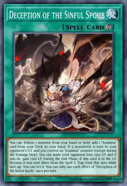 Deception of the Sinful Spoils - MP25-EN113 - 1st Edition Prismatic Secret Rare - Image 1