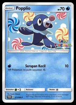 Popplio - 171/SM-P - NM - Indonesian Toys Kingdom - Promo - Pokemon - B1-69 - Image 1