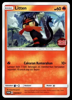 Litten - 059/SM-P - NM - Indonesian Choki Choki - Promo - Pokemon - B1-53 - Image 1
