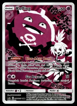 Koffing - 208/205 - NM - Indonesian CHR - Tag Team Collection - Pokemon - B1-33 - Image 1