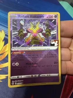 2023 POKEMON PLAY! POKEMON PRIZE PACK: SERIES 3 #059 RADIANT ALAKAZAM - Image 1