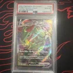 Pokemon Rayquaza VMAX S12a Vstar Universe Triple Rare Holo Japanese PSA 10 - Image 1