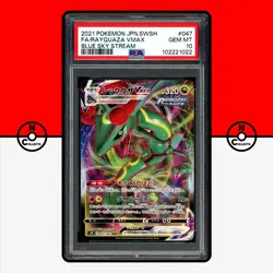 Pokemon PSA 10 Rayquaza VMAX 047/067 S7R Blue Sky Stream Japanese - Image 1