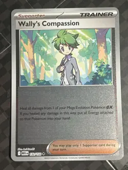 Pokemon Wally's Compassion #132/132 English Mega Evolution Reverse Holo NM - Image 1