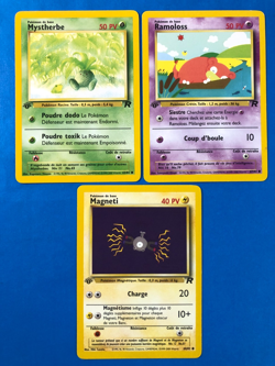 Ramoloss 67/182 Magneti Mystherbe 63/82 1st Ed. French Team Rocket LOT Pokemon - Image 1