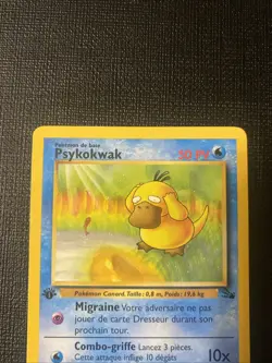 Pokemon French Psyduck (Psykokwak) 1st Edition 53/62 - Image 5