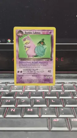 Pokemon Dunkles Lahmus Dark Slowbro 29/82 Non Holo German Team Rocket LP - Image 1