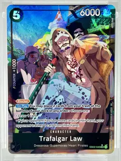 Trafalgar Law (Alt Art) EB02-045 Extra Booster: Anime 25th Collection PSA 10 - Image 2