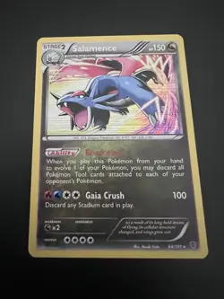 Salamence 64/101 B&W Plasma Blast 2013 Pokemon Card Holo Rare NM - Image 1