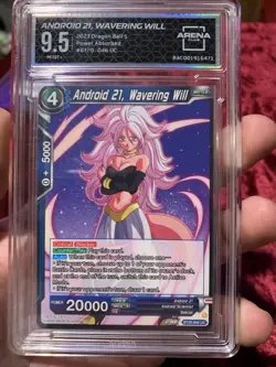 2023 Dragon Ball Android 21 Wavering Will Card 9.5 Arena Club - Image 3