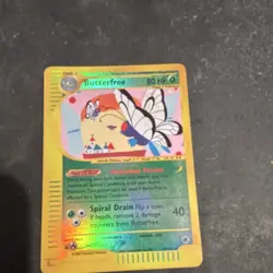 Pokemon Butterfree Expedition Base Set Reverse Holo Rare Card 005/165 80 HP 2002 - Image 1