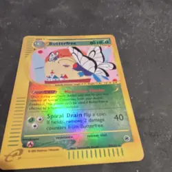 Pokemon Butterfree Expedition Base Set Reverse Holo Rare Card 005/165 80 HP 2002 - Image 2