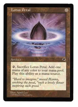 Magic the Gathering MTG Card: Lotus Petal Tempest Rare! EX - Image 1