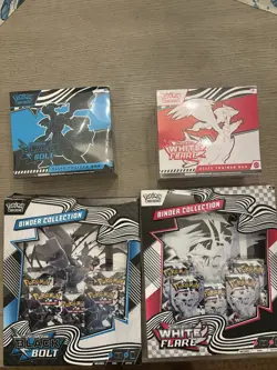 Pokemon Black Bolt & White Flare - ETB & Binder Collection ( See Description) - Image 1