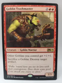 Goblin Trashmaster M19 Core 2019 Rare Goblin Warrior MTG Near Mint - Image 1