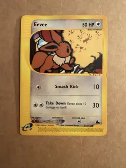 Pokemon TCG Eevee Card Skyridge 54/144 Common MP - Image 1