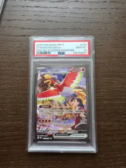 2025 Pokemon DRI IT Ethan's Ho-Oh ex SIR #230 PSA 10 GEM MINT Destined Rivals - Image 1